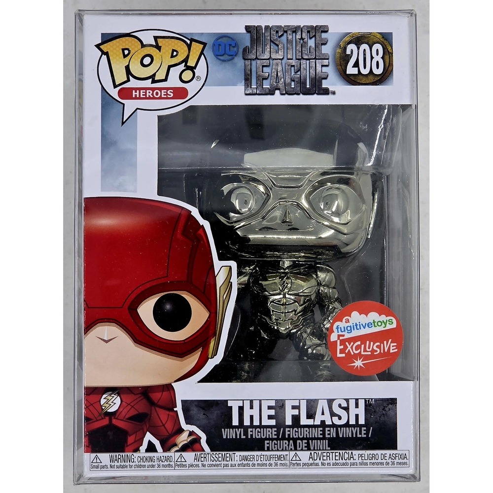 NEW Funko Pop! Heroes Justice League The Flash Gold #208 Fugitive Toys Exclusive